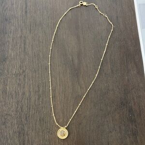Gorjana Gold/stone Pendant Necklace